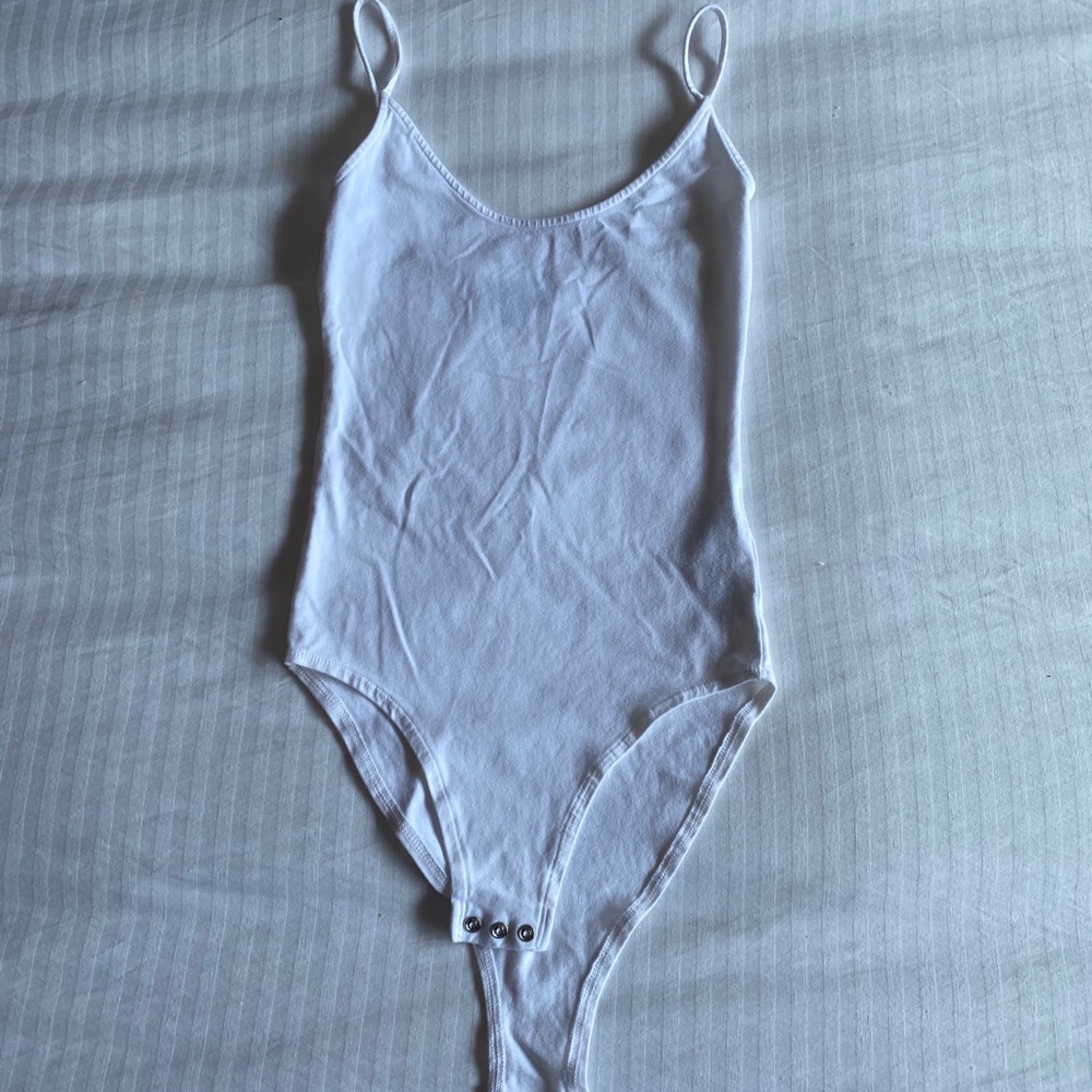 Topshop basic white Cami bodysuit